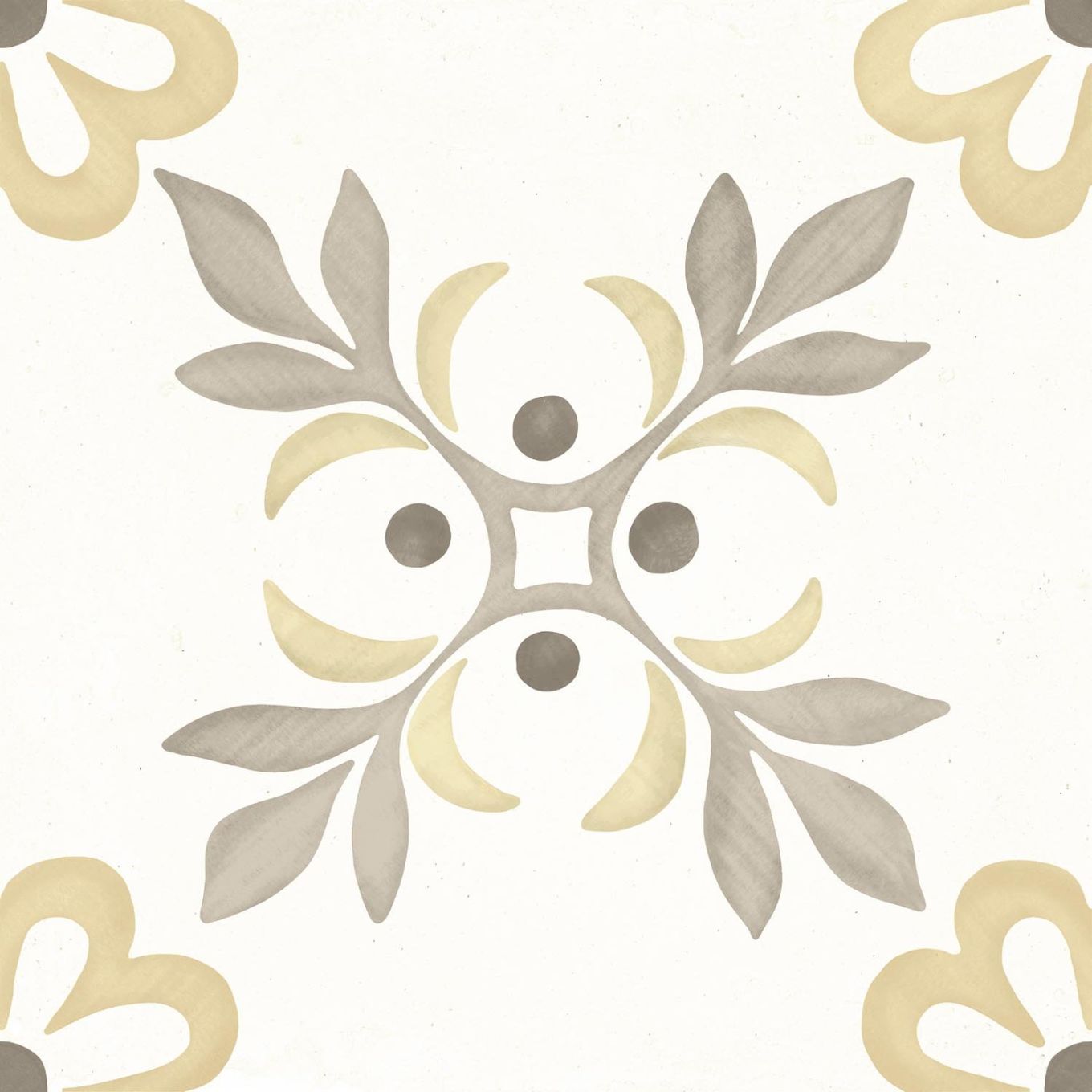 Lira Yellow Garden Matt Porcelain Tile 223x223mm