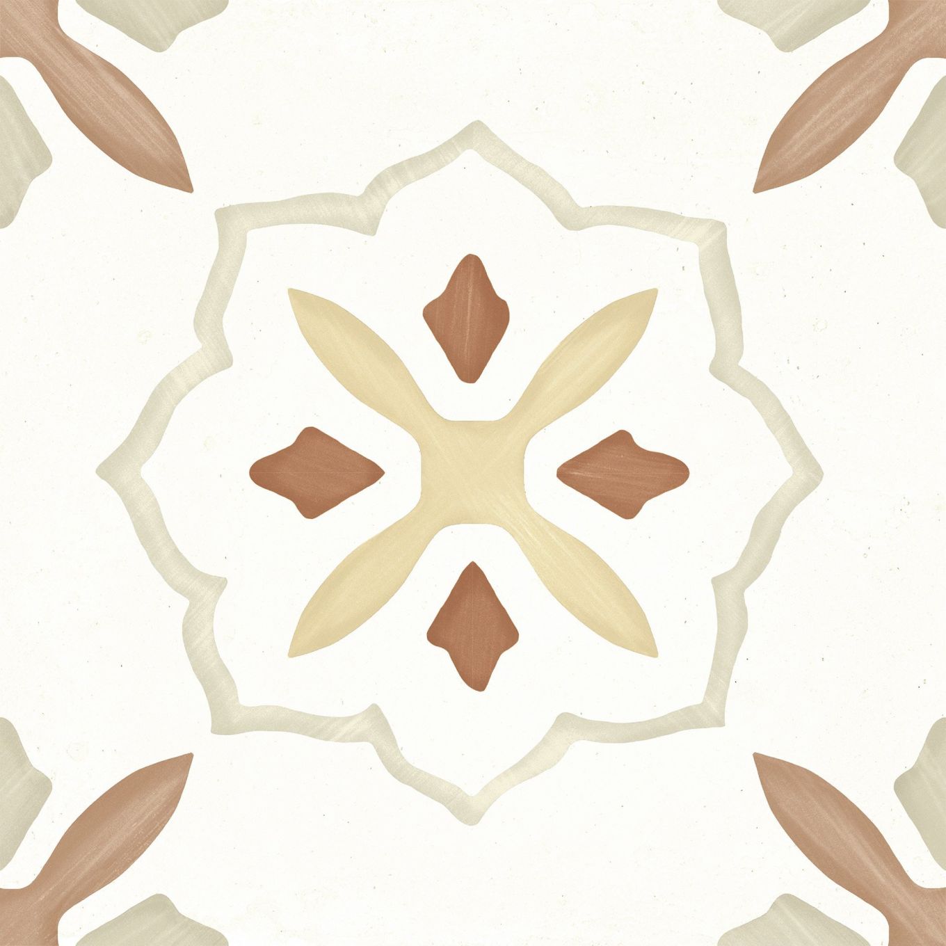 Lira Clay Cross Matt Porcelain Tile 223x223mm