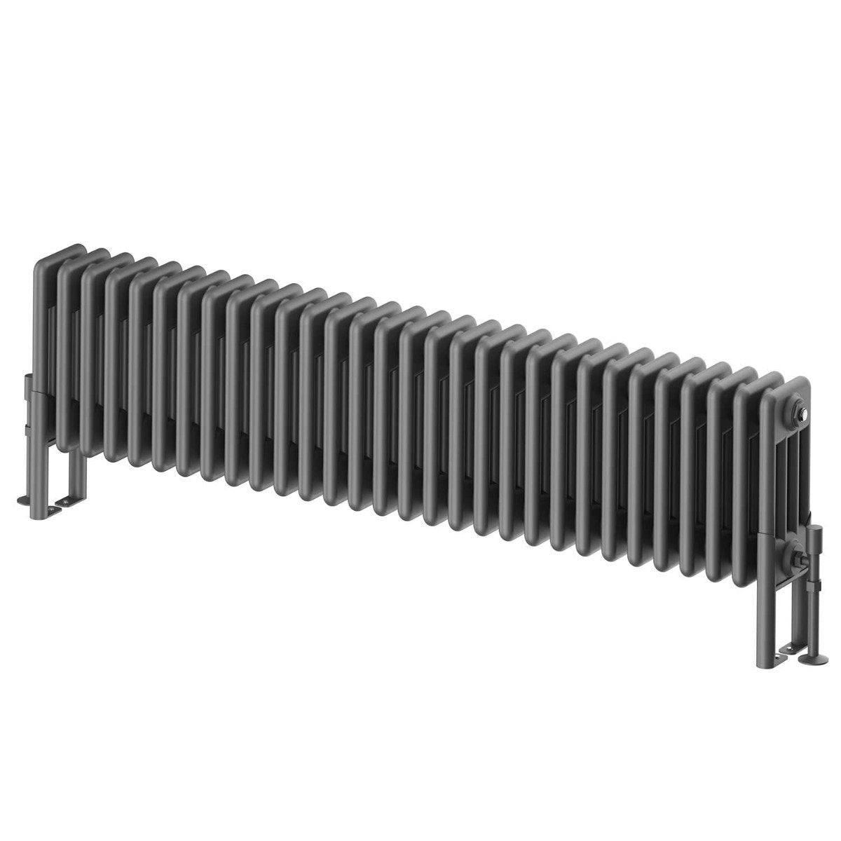 Upton Grey Quadruple Horizontal Column Radiator 300x1370mm