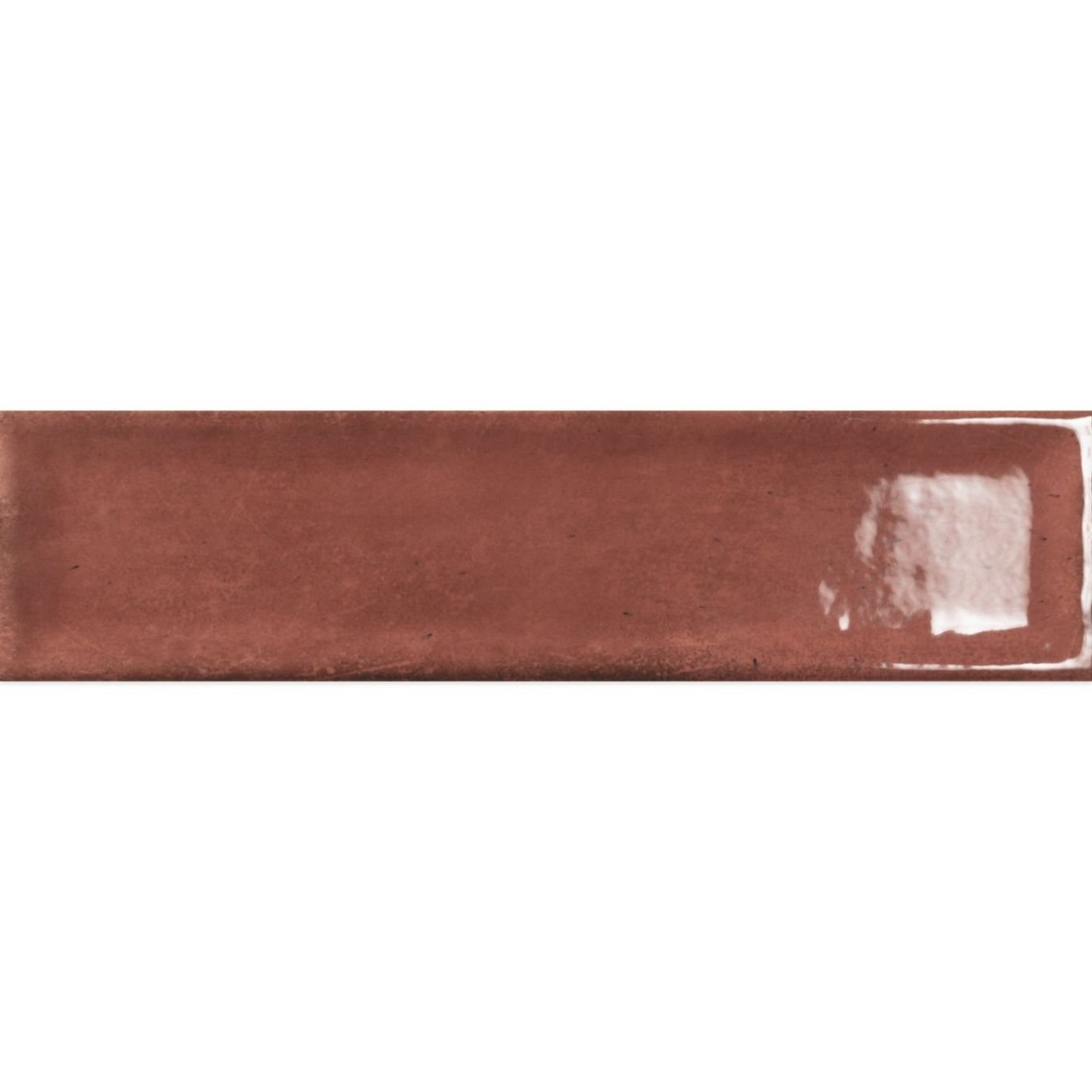 Navajo Burdeos Gloss Porcelain Brick Tile 75x300mm