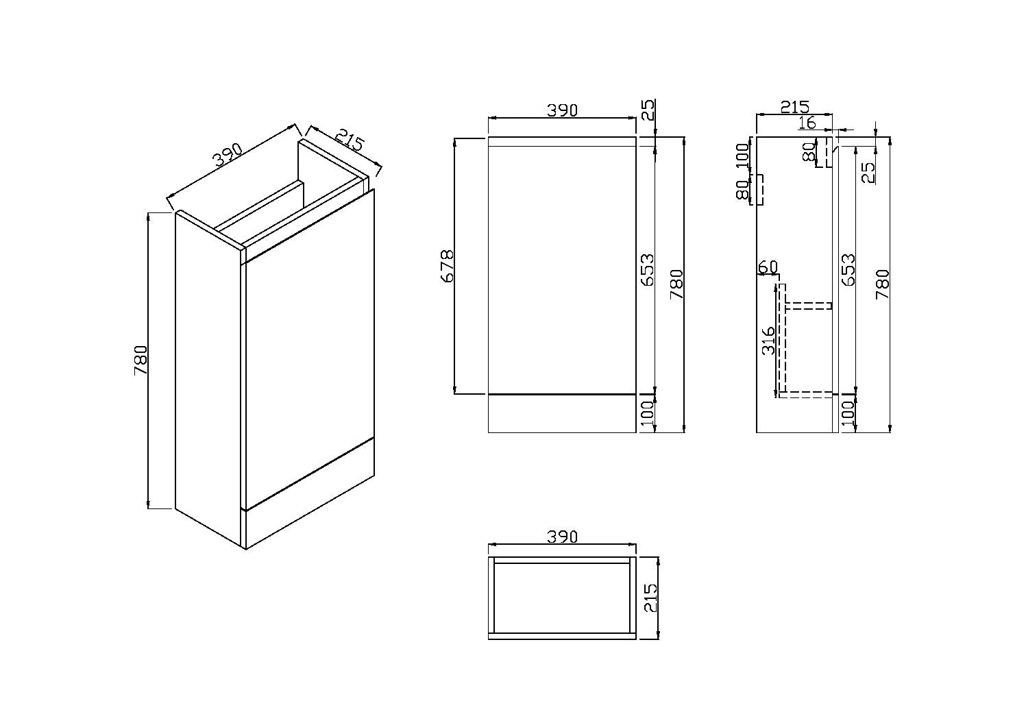 Waterguard Cloakroom Floor Mounted