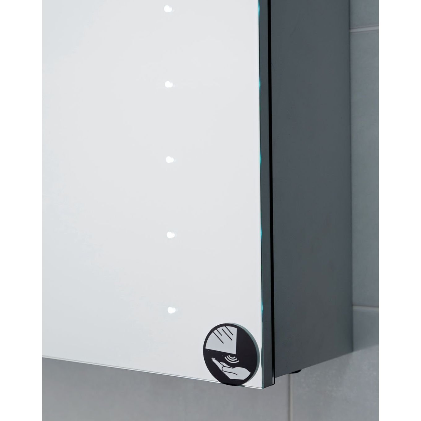 Apollo LED Mirrored Wall Cabinet 500x700mm