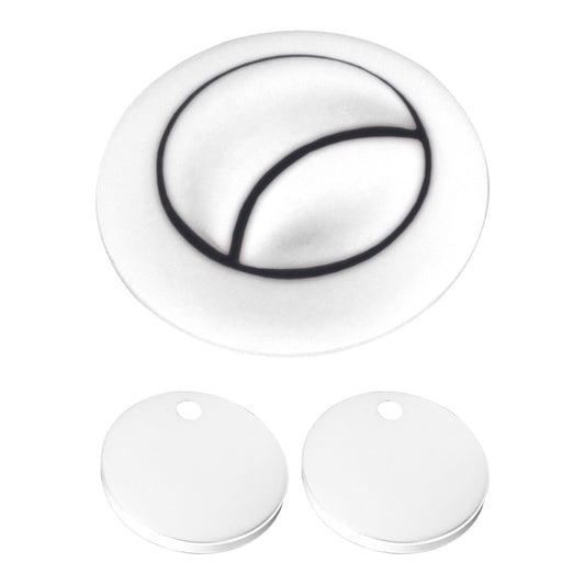 White Seat Hinge Cover & Cistern Push Button