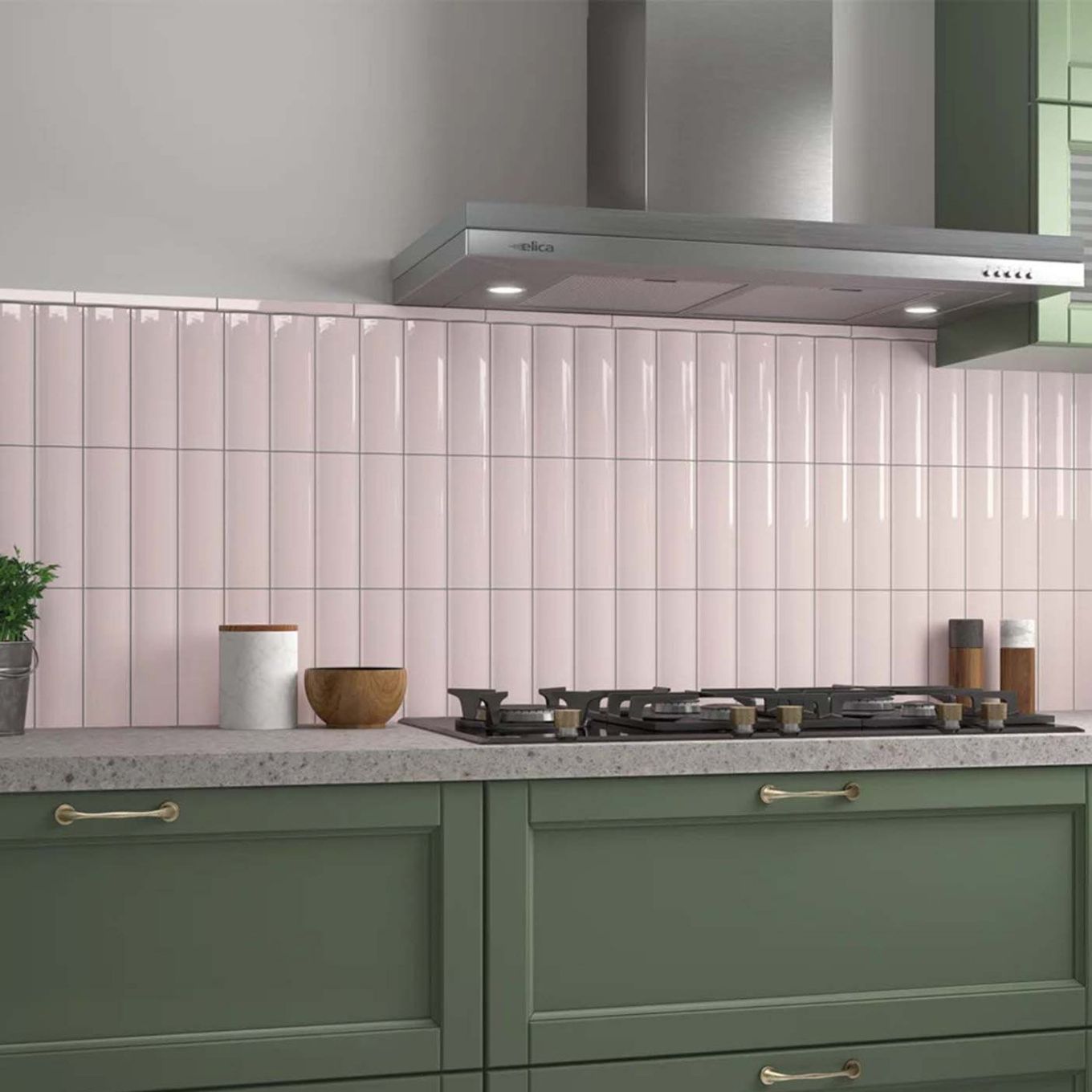 Valencia Out Fair Pink Gloss Ceramic Tile 200x65mm