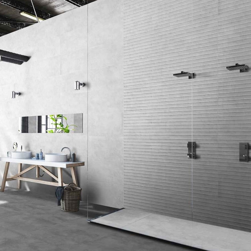Tempe Wave Gris Ceramic Tile 400x1200mm