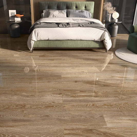 Shelby Roble Polished Porcelain Tile 1475x205mm
