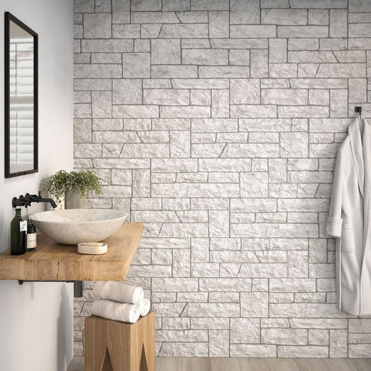 Moltisanti White Stone Matt Porcelain Tile 320x890mm