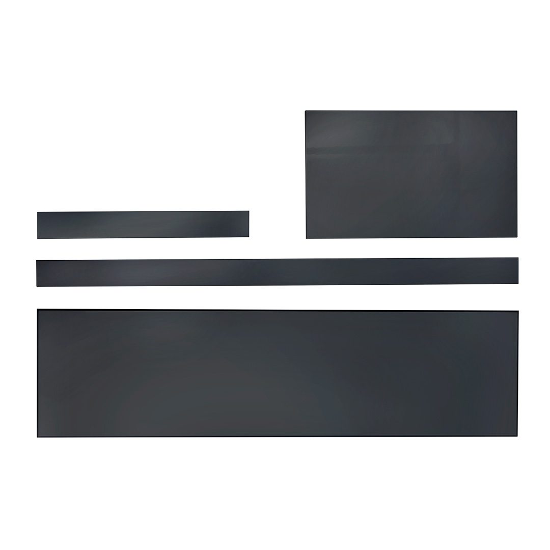 Elegant Haven 800 Matt Black Mdf Bath End Panel