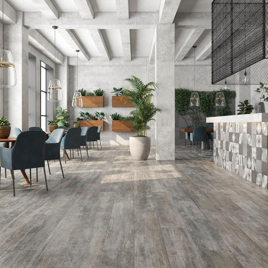 Redding Plank Ceniza Wood Effect Matt Porcelain Tile 248x1500mm