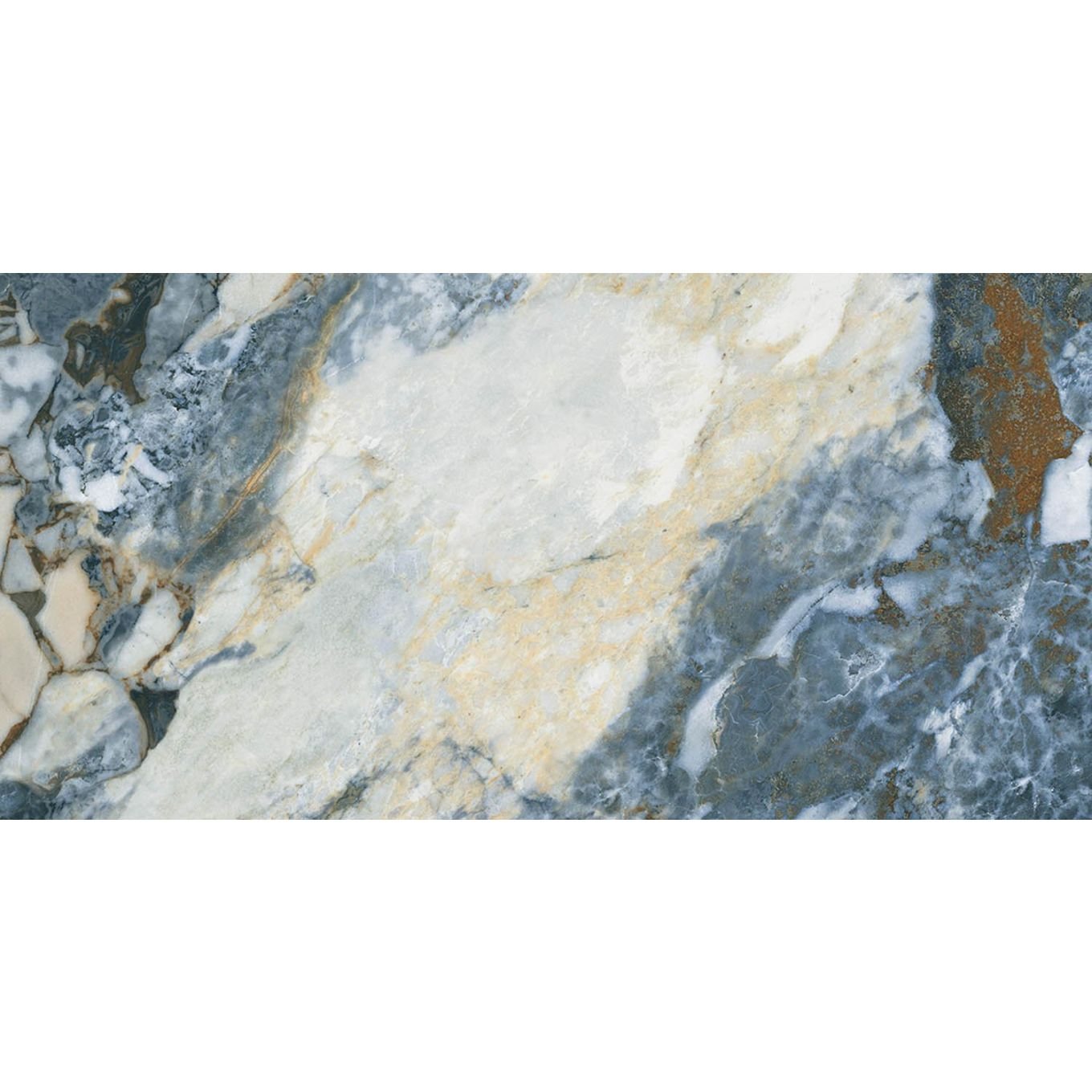 Hansell Blue Super Polished Porcelain Tile 1200x600mm
