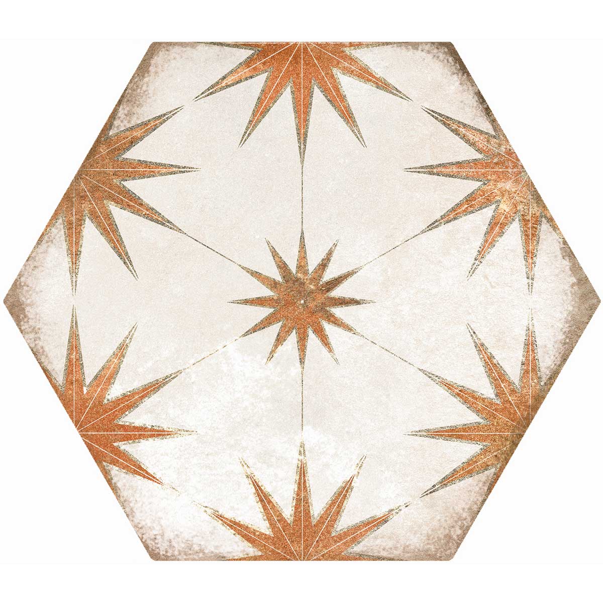 Elise Decor Cotto Hexagon Matt Porcelain Tile 228x198mm