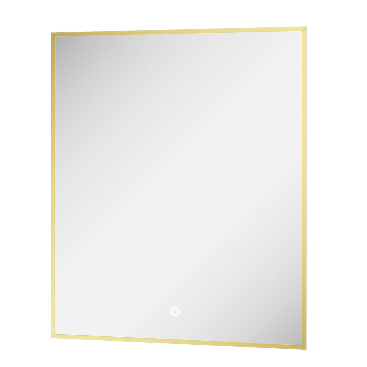 Rione Rectangular Gold Backlit LED Mirror 600x725mm