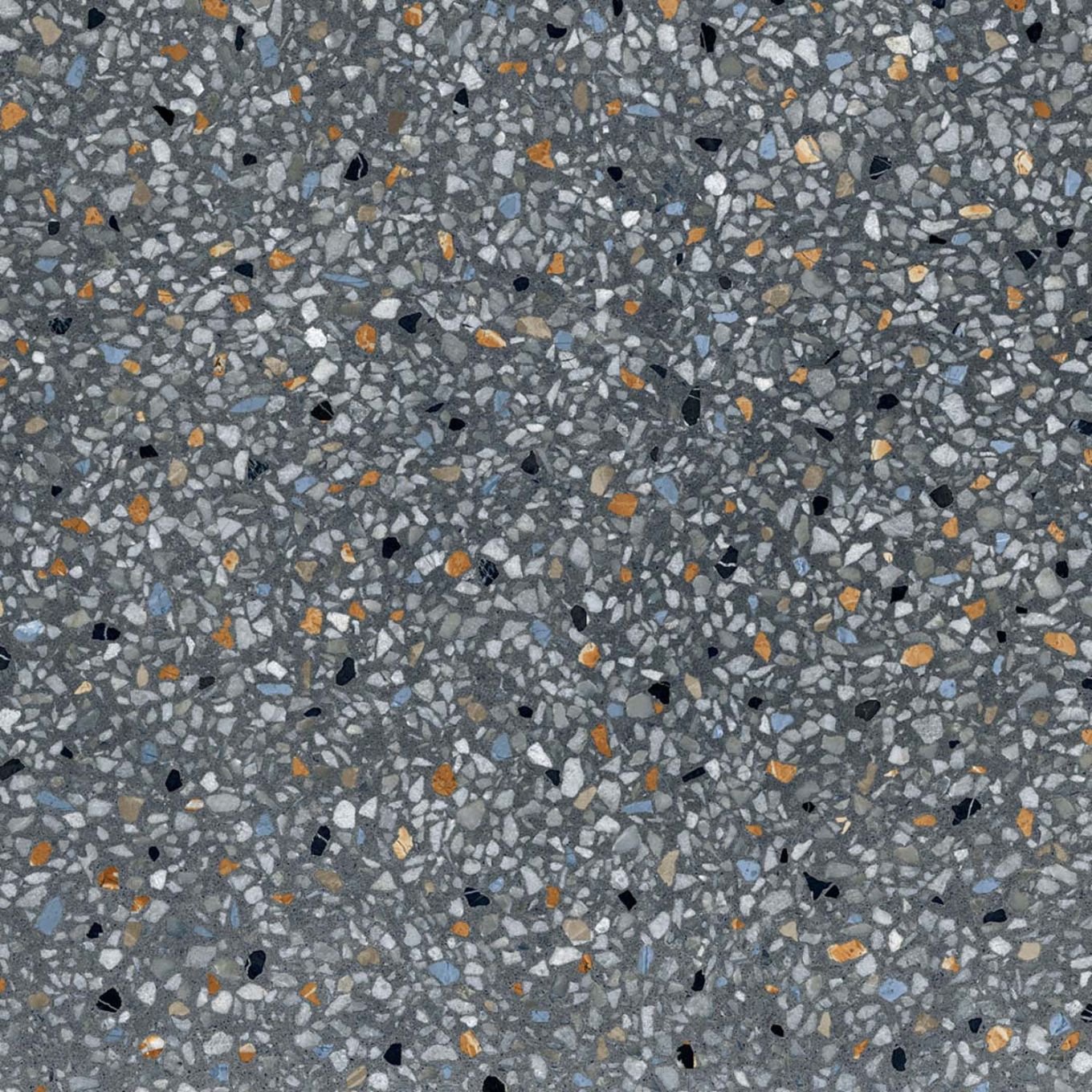 Soprano Negro Matt Terrazzo Porcelain Tile 1000x1000mm
