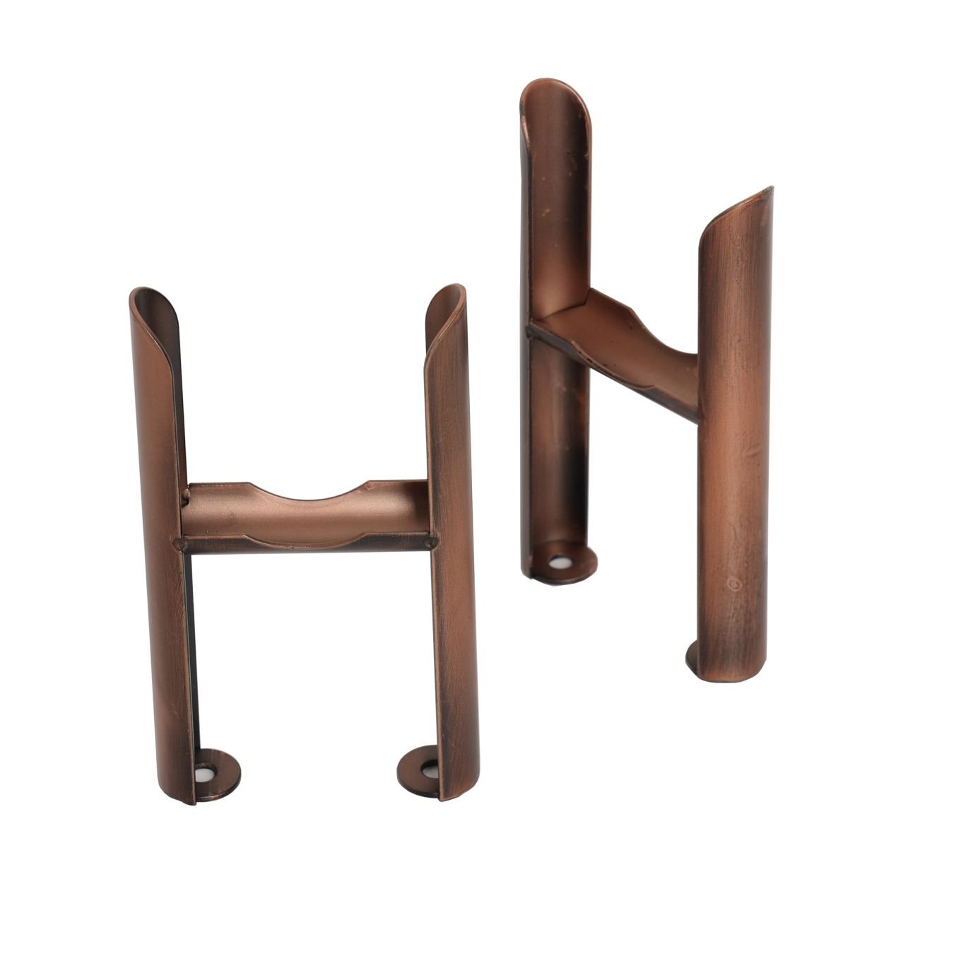 Clement Antique Copper Pair of Triple Column Radiator Feet