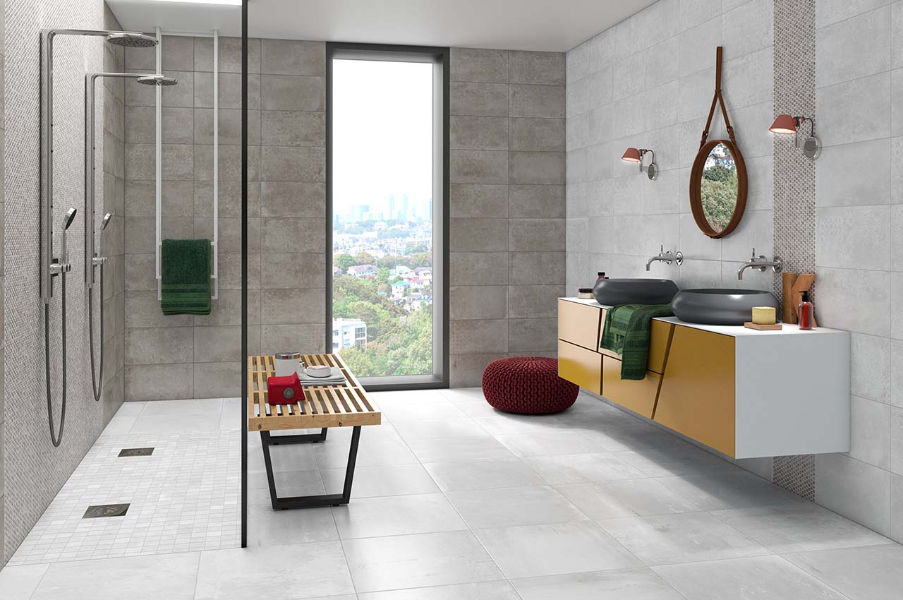 Fabrika White Cloud Patterned Ceramic Tile 250x750mm