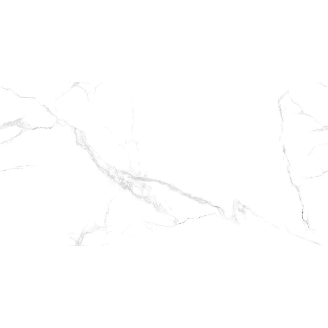 Kamino Statutario White Rocker Porcelain Marble Tile 1200x600mm