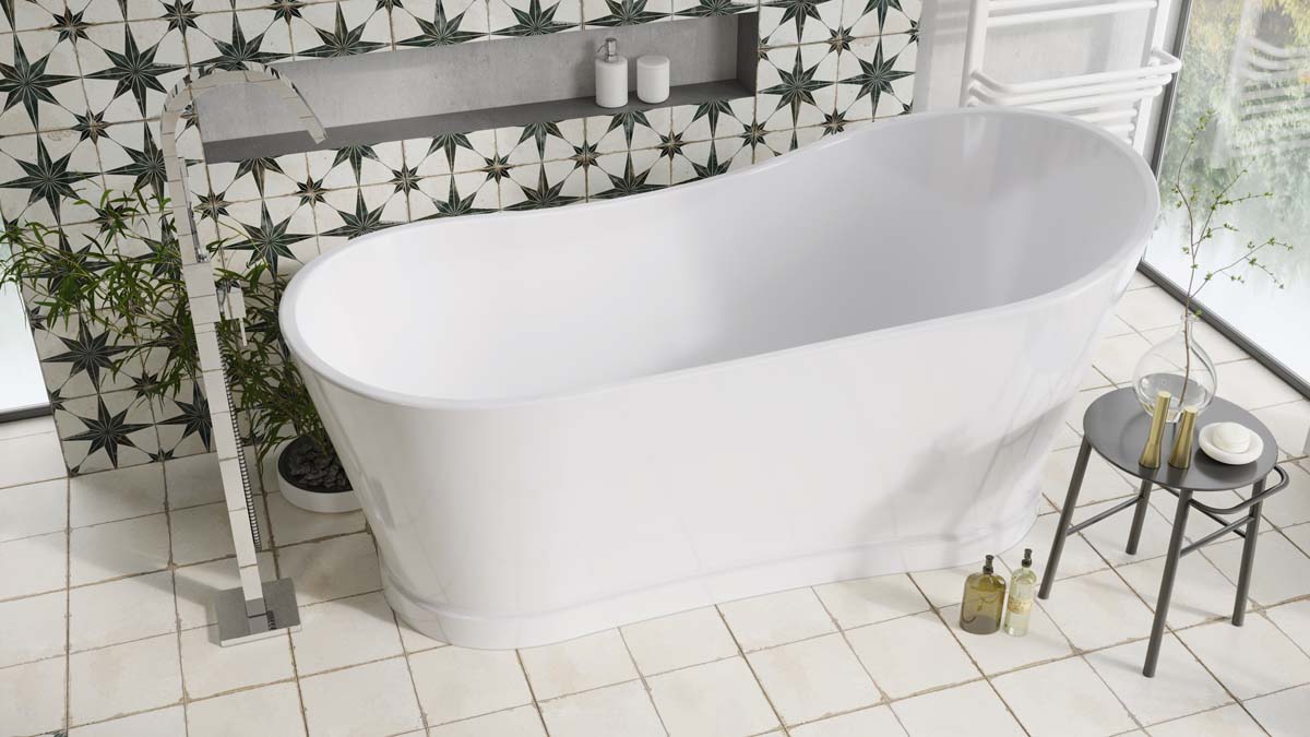 Tadeo Freestanding Acrylic Bath 1720x790mm