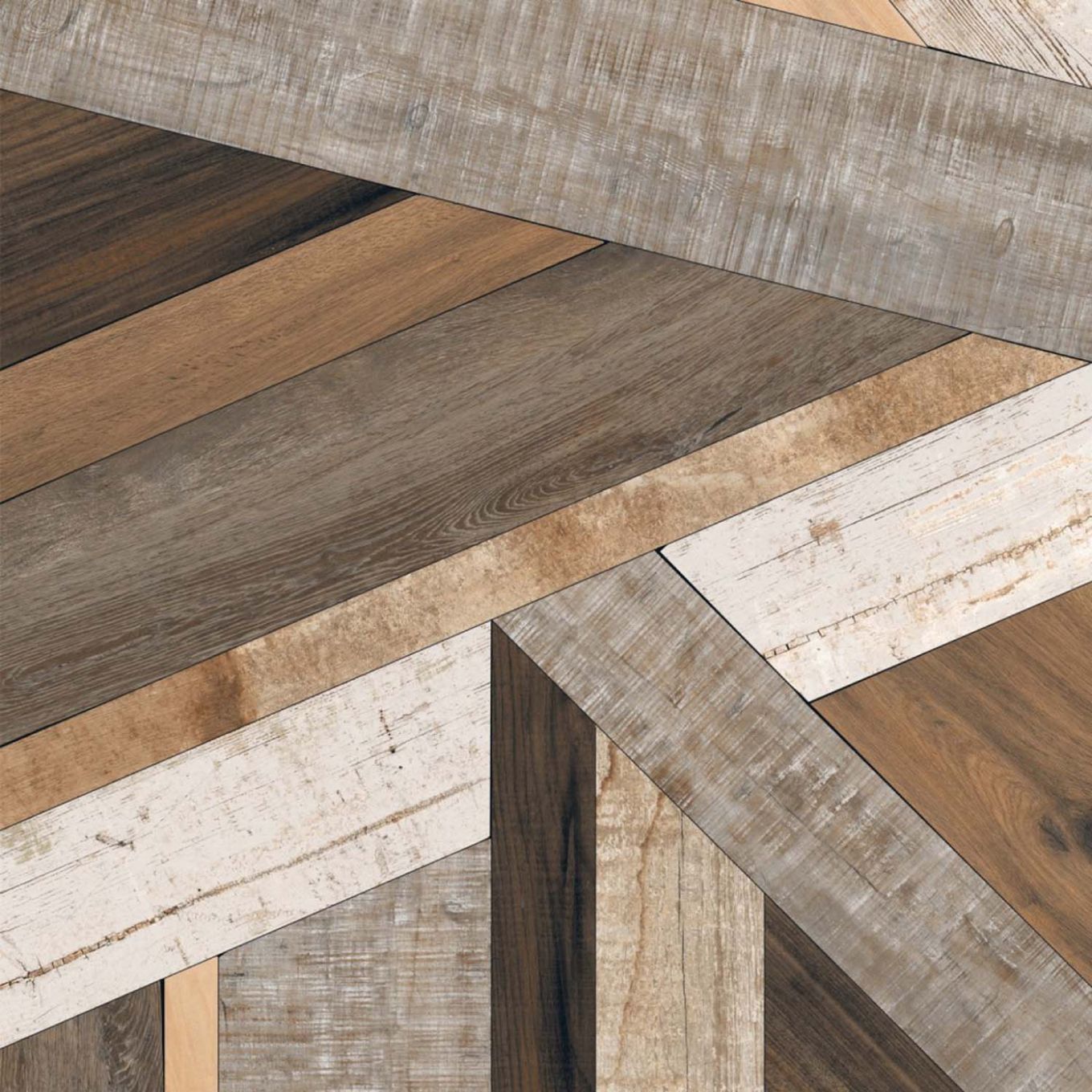 Laenor Multicolour Matt Porcelain Tile 800x800mm