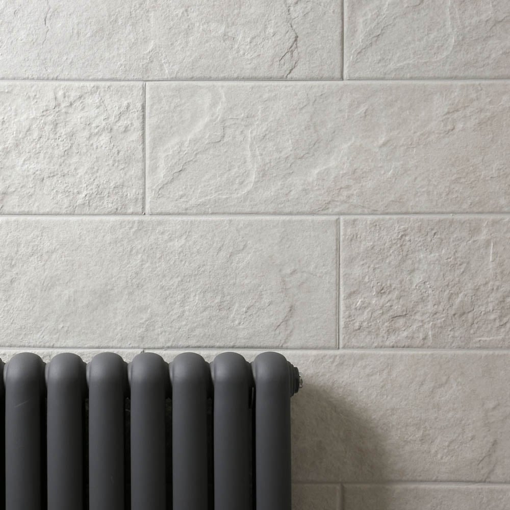 Selvino White Ceramic Tile 200x600mm