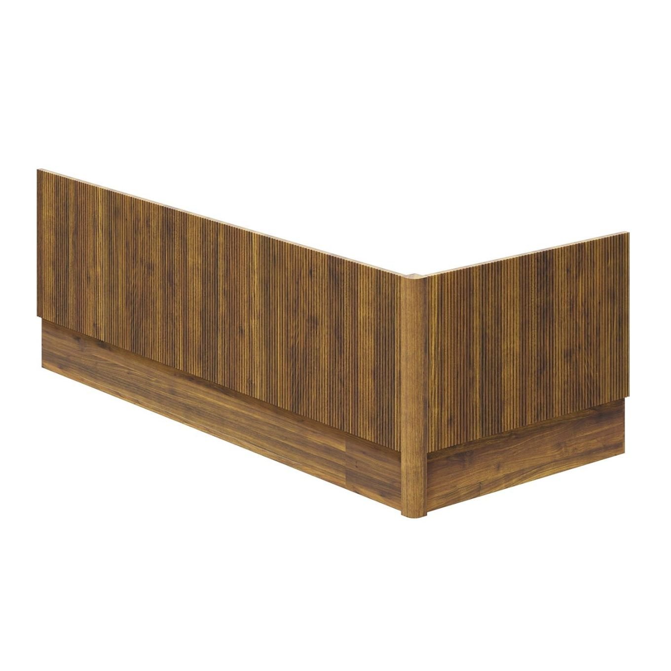 Wish Ribbed Walnut Front Bath Panel