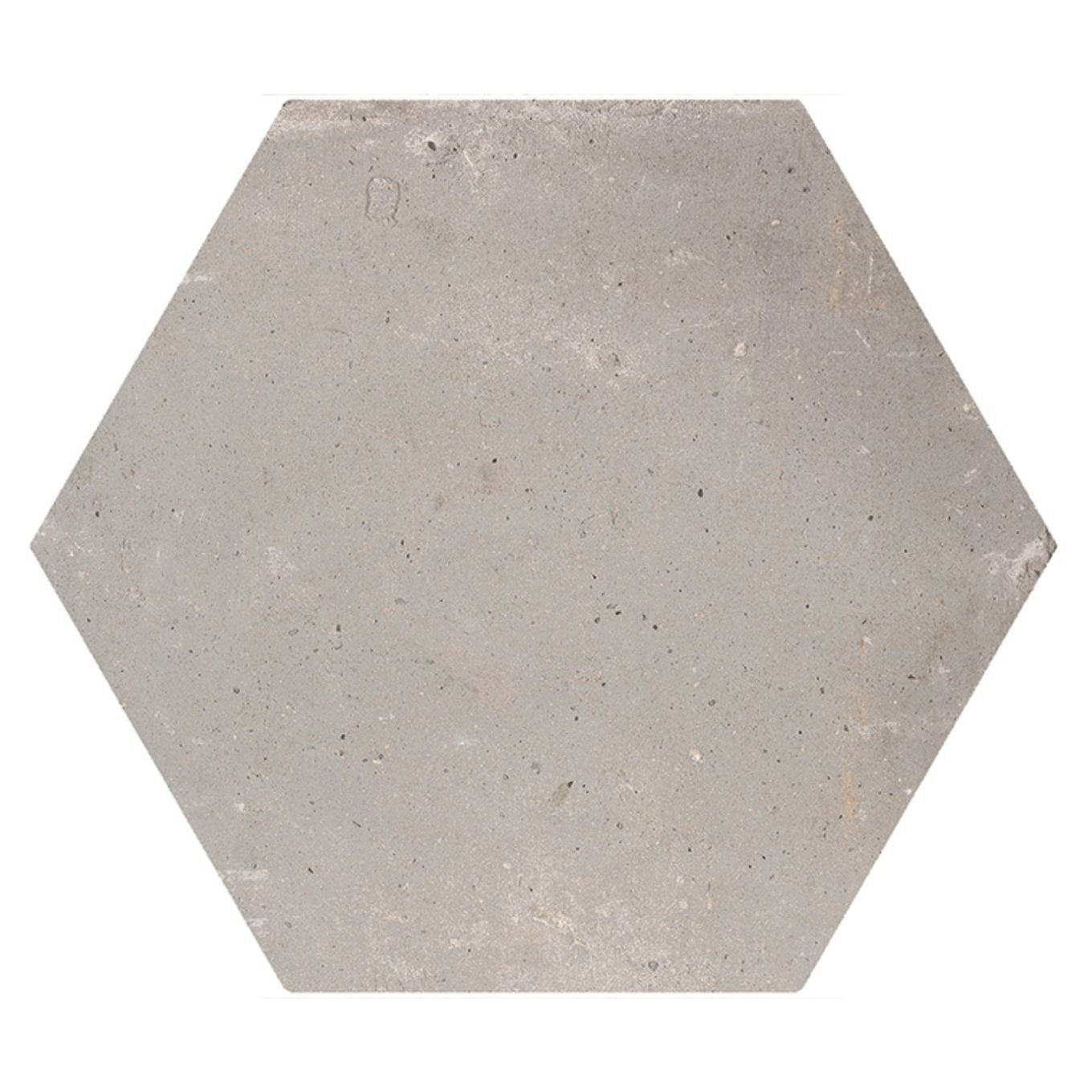 Terraza Grey Terracotta Matt Porcelain Hexagon Tile 240x200mm