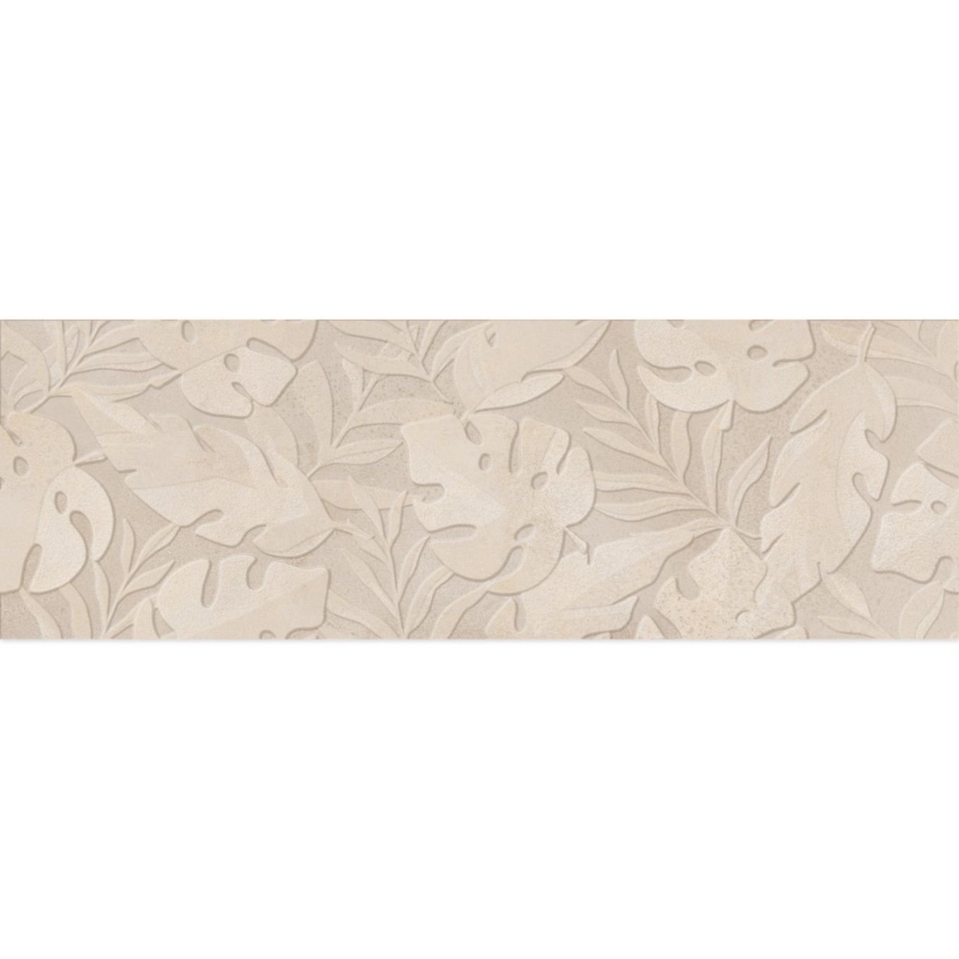 Moreno Beige Decor Leaf Effect Tile 300x900mm