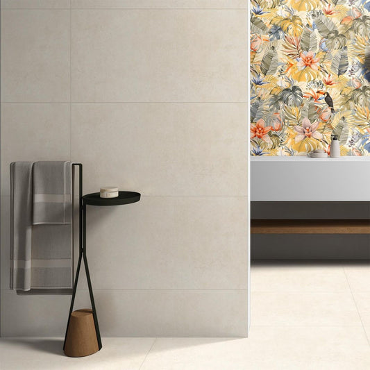 Bonito Base Beige Matt Porcelain Tile 1200x600mm