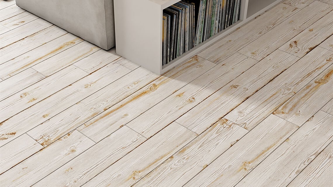 Labrynth Ivory Wood Effect Porcelain Tile 200x1200mm