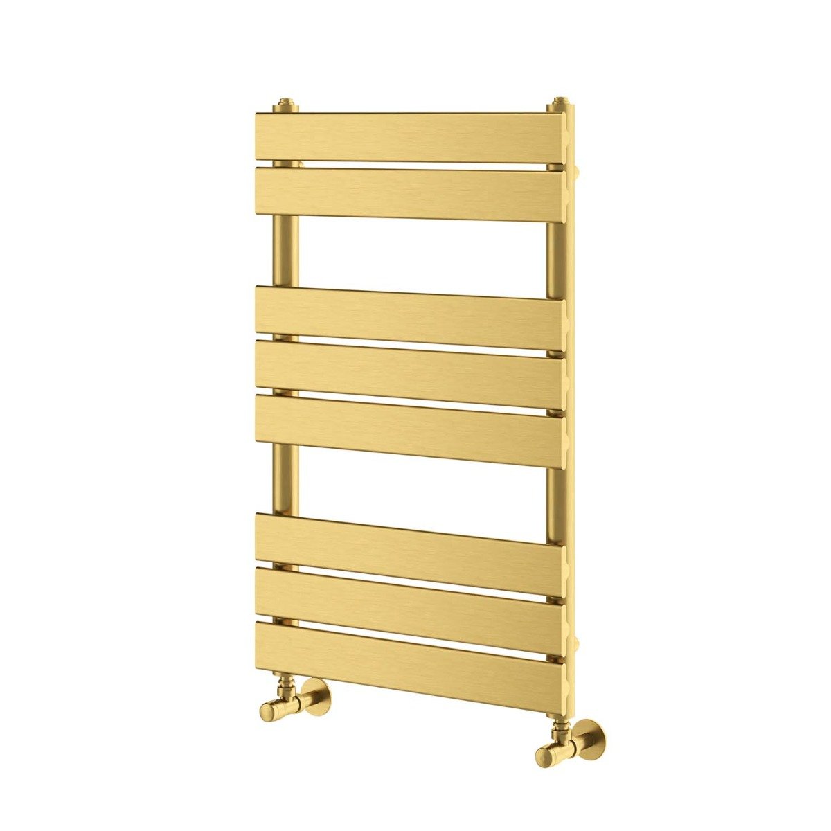 Rosa Brushed Gold Heated Towel Rail 800x500mm