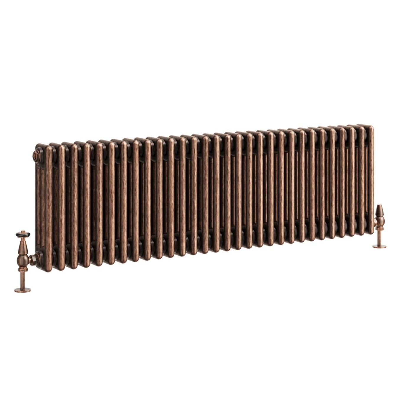 Clement Antique Copper Triple Horizontal Column Radiator 400x1370mm