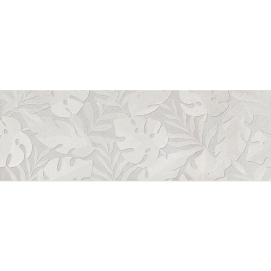 Moreno Blanco Decor Leaf Effect Tile 300x900mm