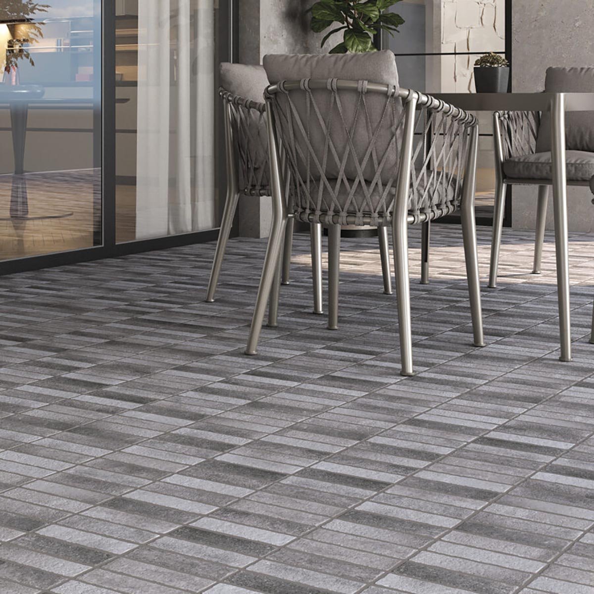 Eugene Gris Matt Porcelain Stone Tile 600x400mm