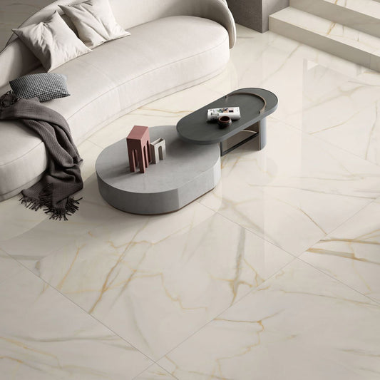 Salzburg Gold Matt Porcelain Tile 900x900mm