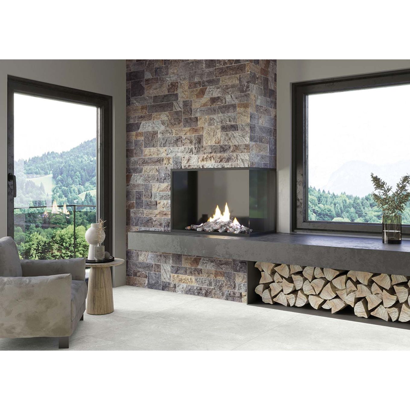 Moltisanti Nature Stone Matt Porcelain Tile 320x890mm