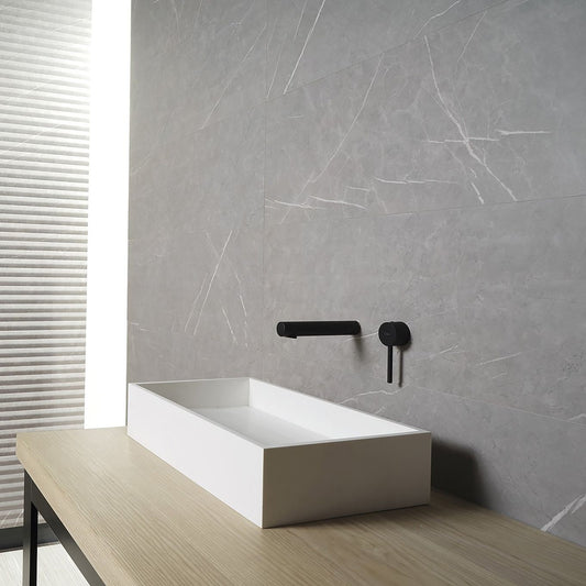 Arcadia Light Grey Matt Porcelain Tile 300x600mm