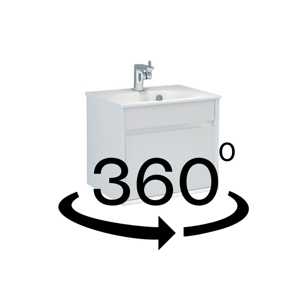 Alma 500mm Single Drawer cabinet in White