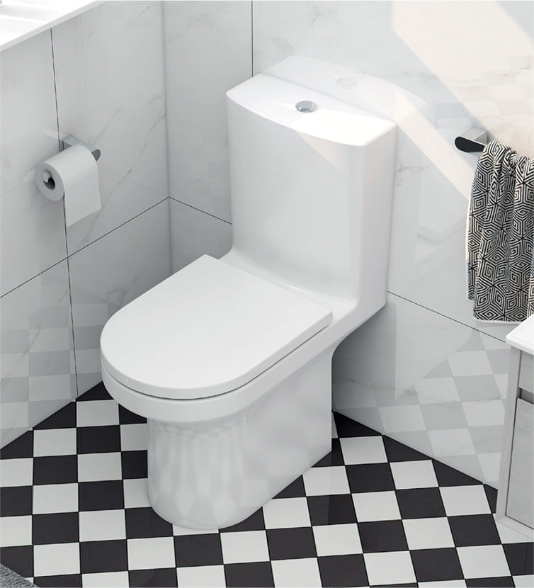Alma Rimless Open Back Close Coupled Pan & cistern (pan height 420mm)