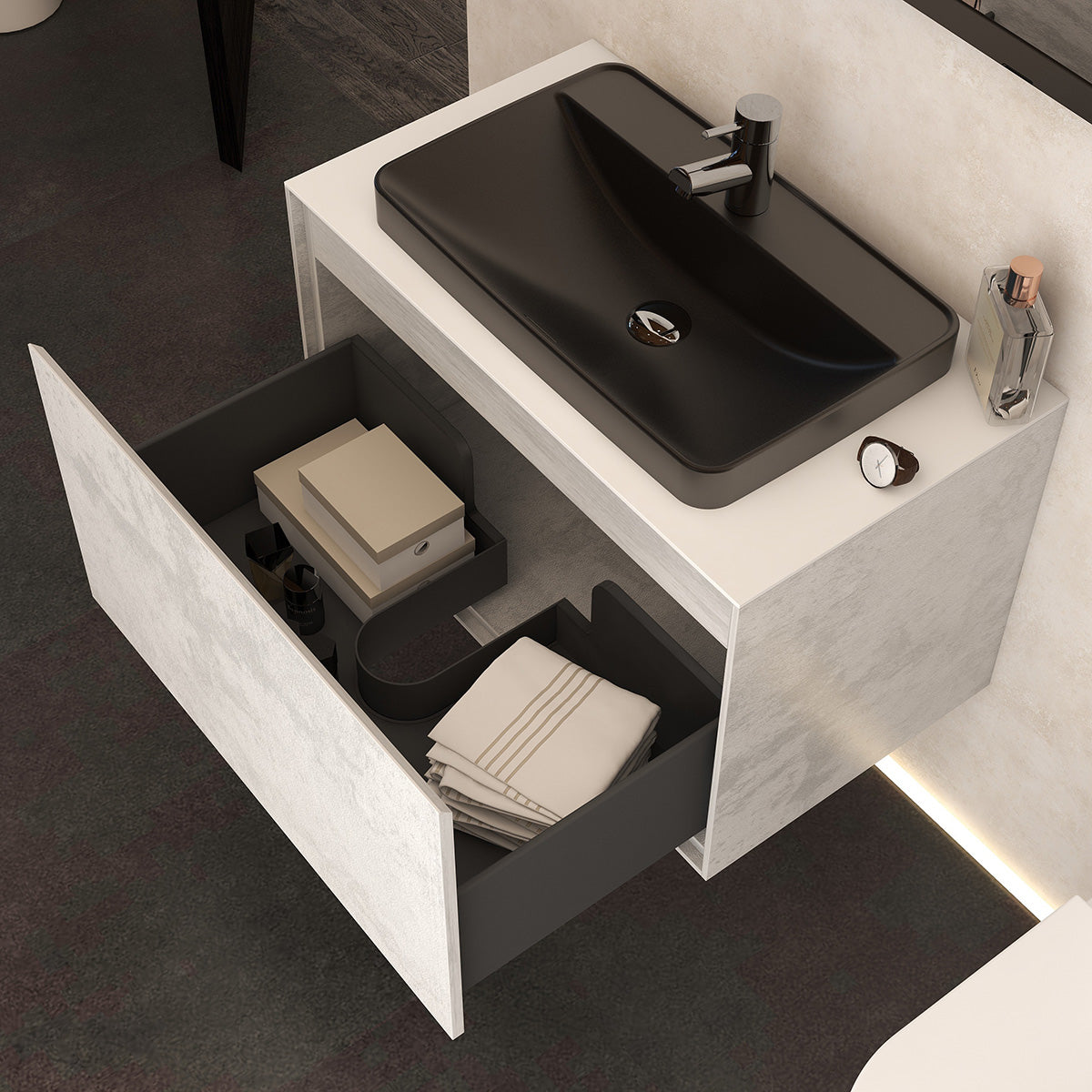 Arco Quartz 800 Pre cut/drilled Solid White Worktop