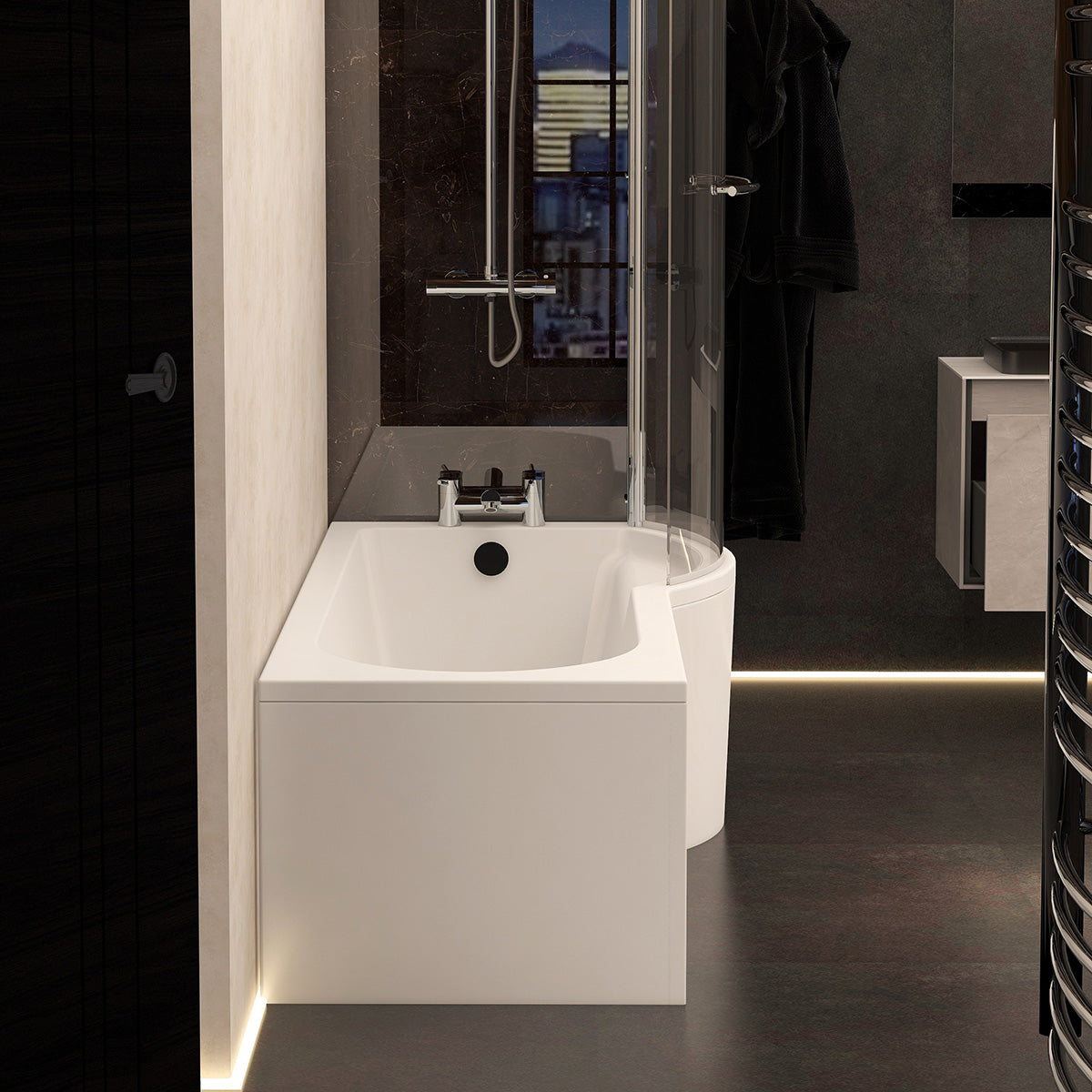 Imex Premiercast Multi layer Reinforced Arco 1700 Right Hand Shower Bath