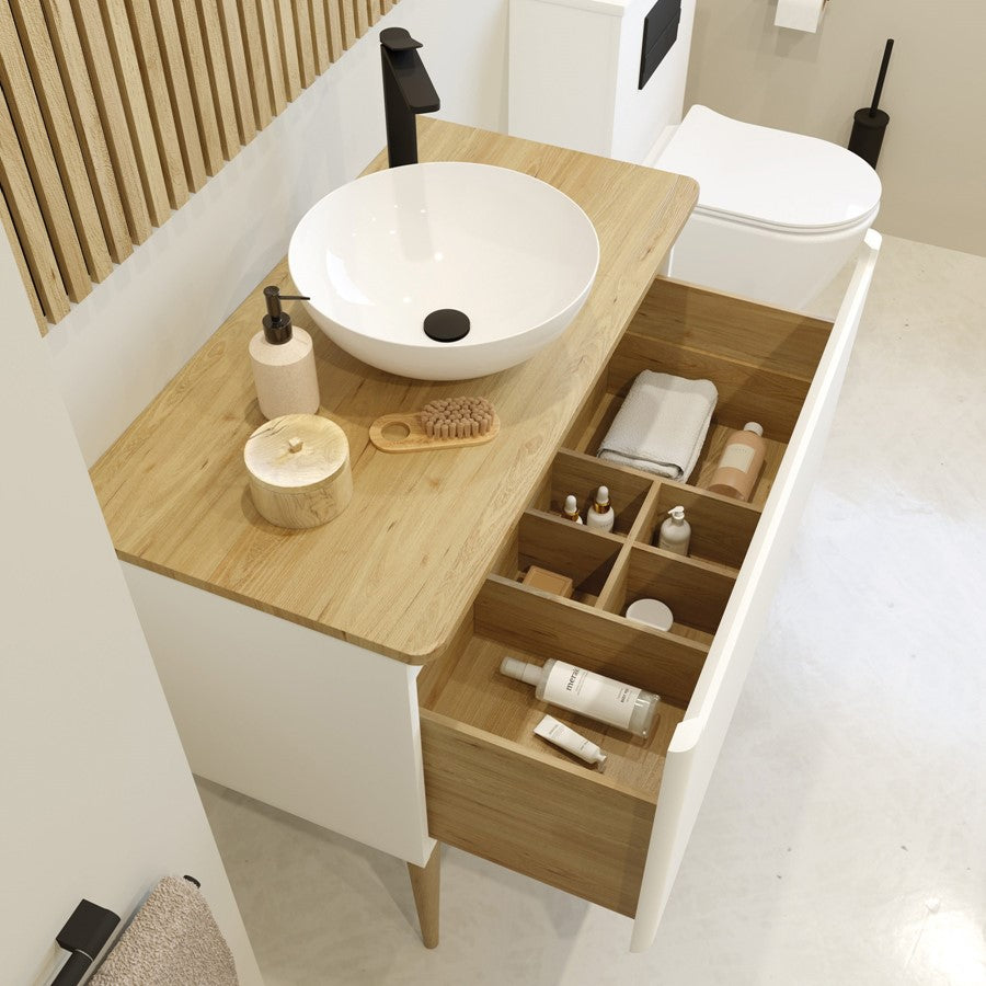Artist 1000 Single Drawer Unit & Solid Oak Worktop
