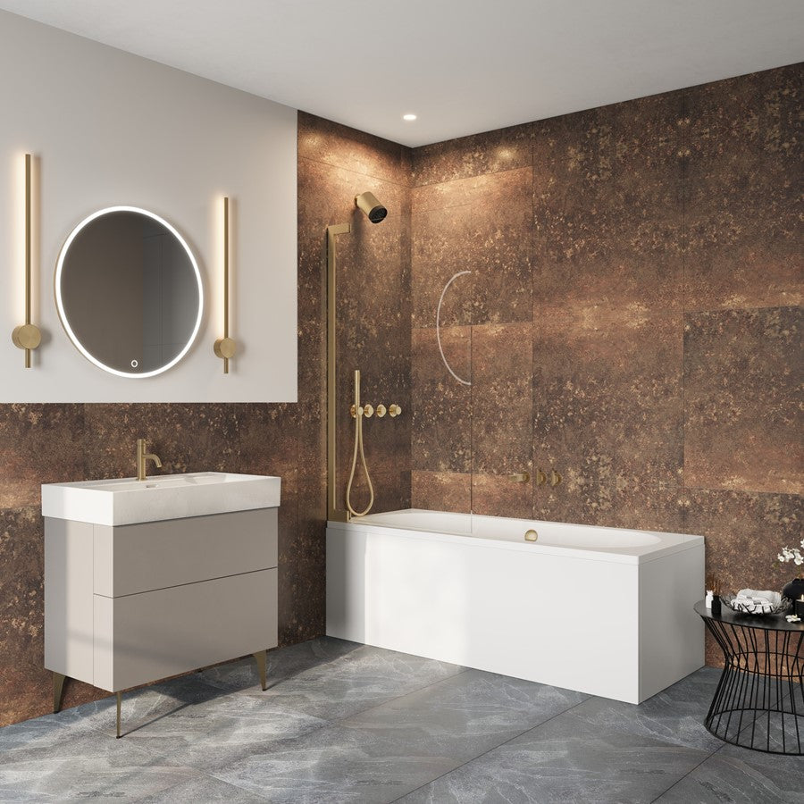 Asura 8mm Hinged Bath Screen