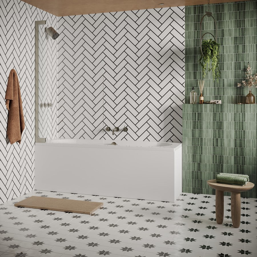 Asura 8mm Hinged Bath Screen