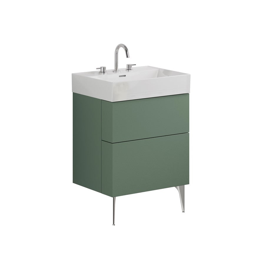 Avenue 600mm Two Drawer Vanity with Ceramic Basin