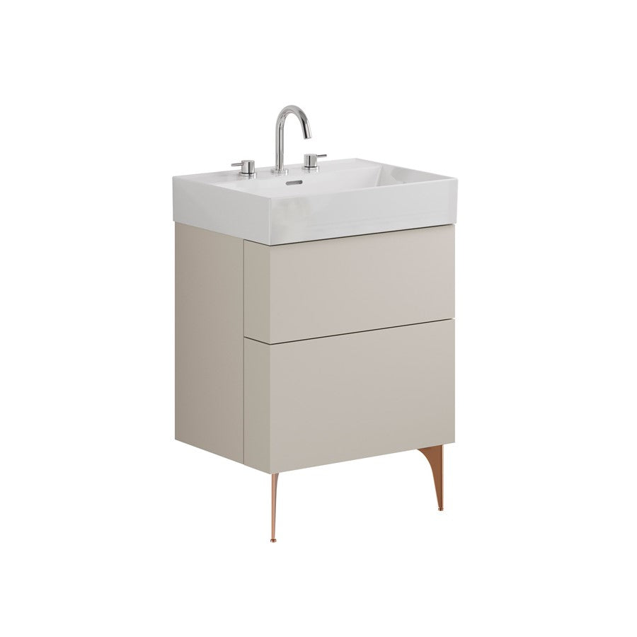 Avenue 600mm Two Drawer Vanity with Ceramic Basin
