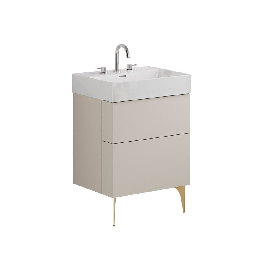 Avenue 600mm Two Drawer Vanity with Ceramic Basin