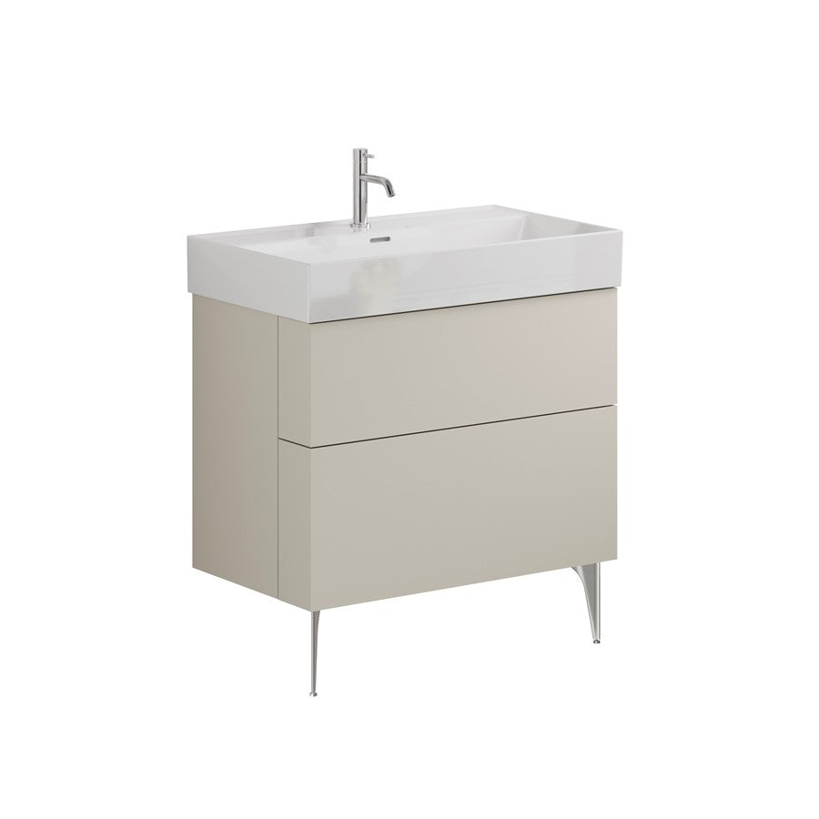 Avenue 800mm Two Drawer Vanity with Ceramic Basin