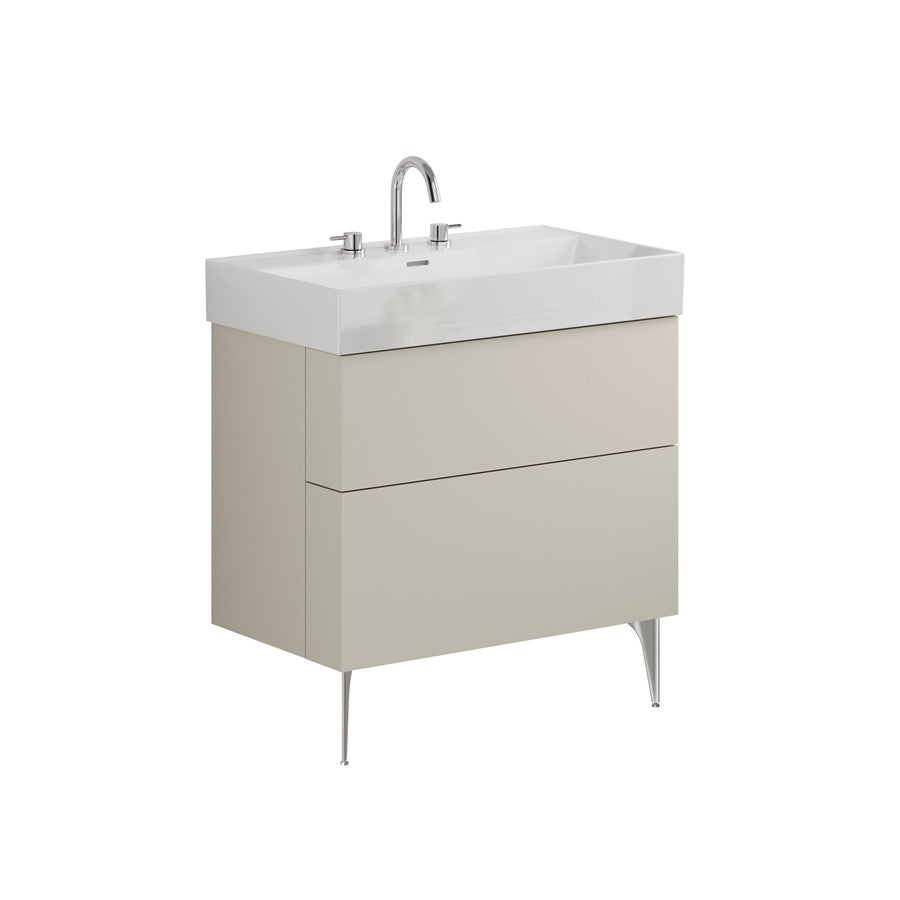 Avenue 800mm Two Drawer Vanity with Ceramic Basin