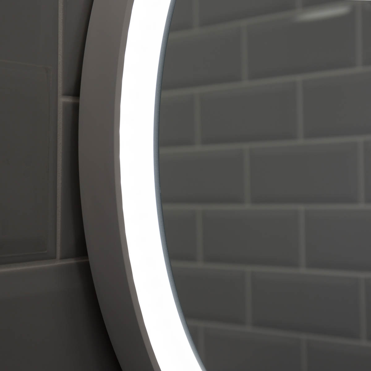 Zia Round LED Illuminated Bathroom Mirror 800mm