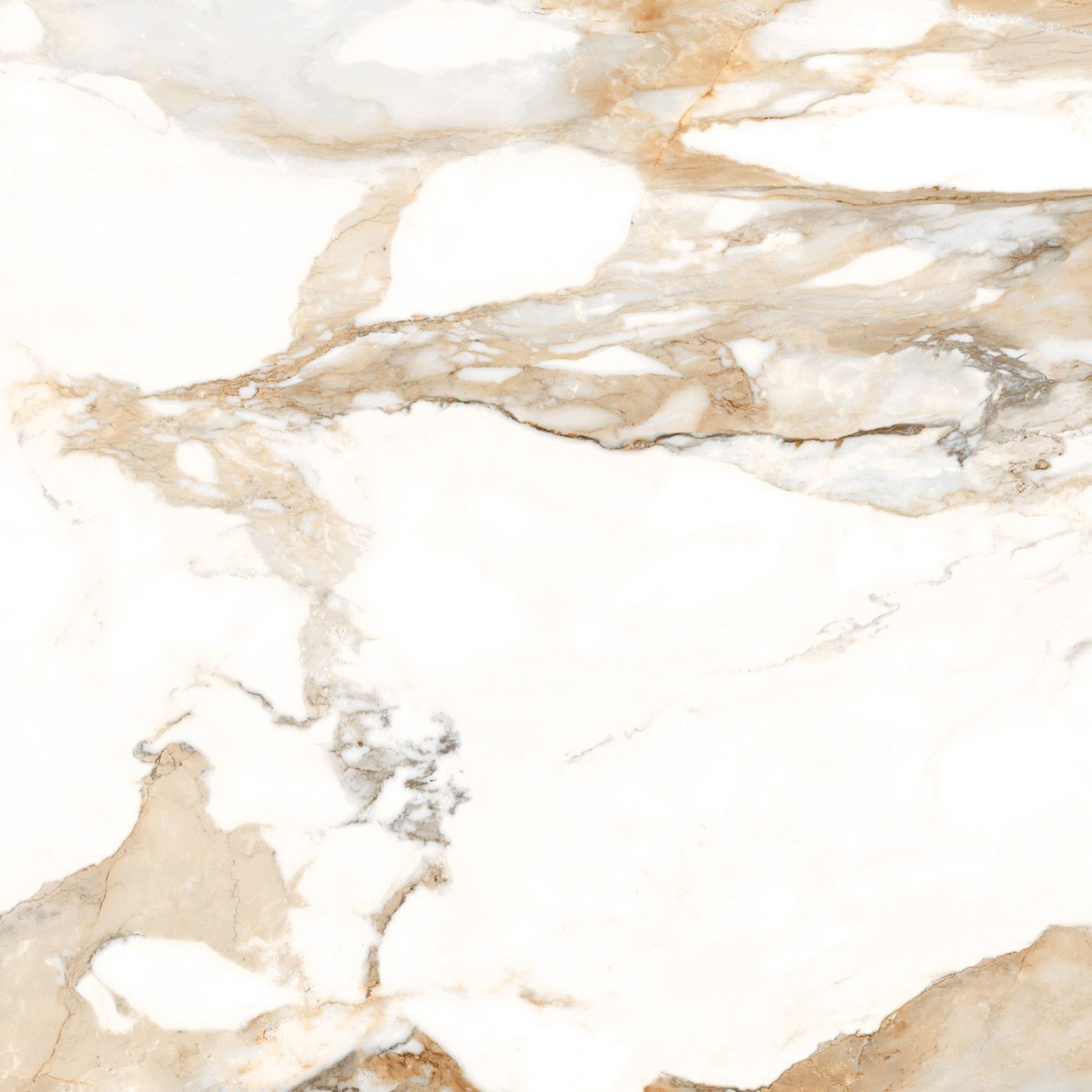 Charlie Beige Marble Gloss Porcelain Tile 1200x1200mm