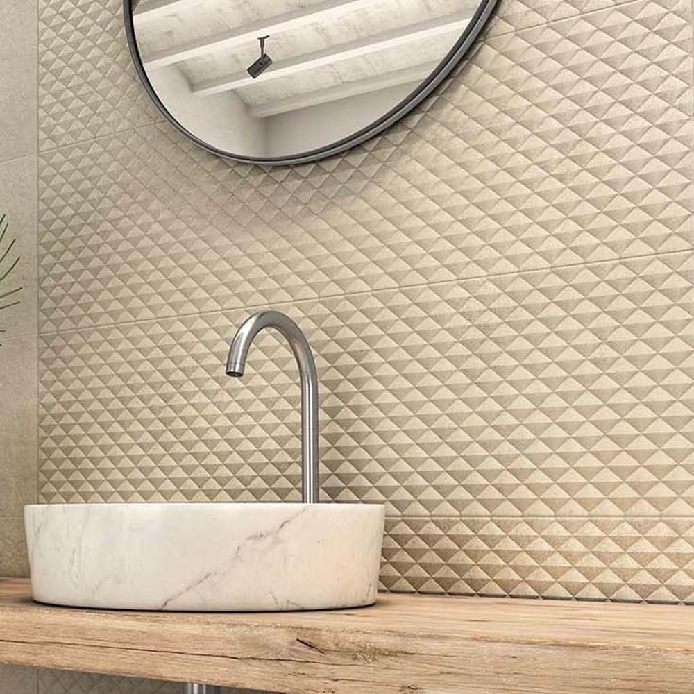 Chester Beige Decor Matt Ceramic Tile 1000x315mm